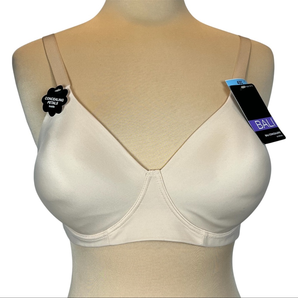 Bali Concealers Wire free Wireless Women’s Bra Size 40C Wireless Nude Color Bra
